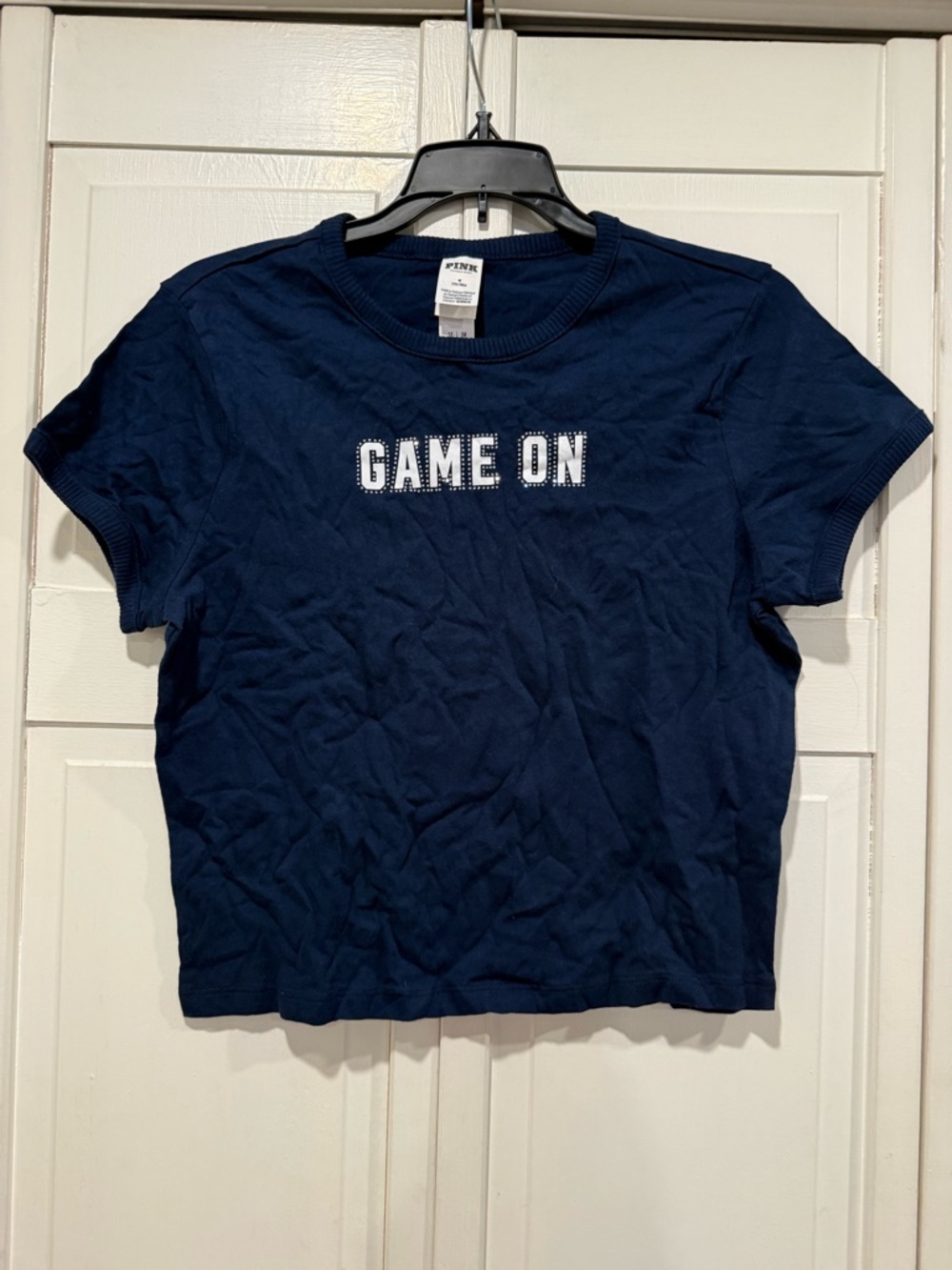 VS PINK game on babydoll top size‎ medium NWT